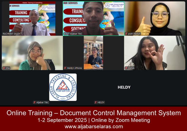 Training Document Control Management System (RUNNING : 11-12 Mei 2026 ...
